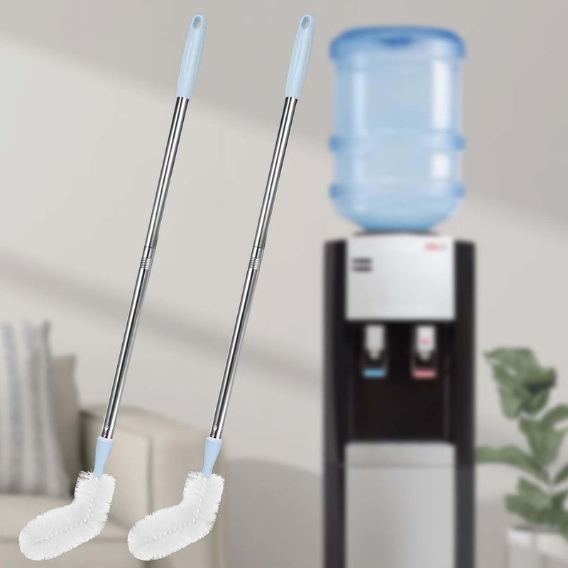 Rkddo 2-Pack 28’ Long Bottle Brush, 3 and 5 Gallon Bottle Cleaning Brush, Water Bottle Brush with Bendable Replacement Brush Head, Nylon Bristles and Stainless Steel Handle Bucket Cleaning Brush - Image 5